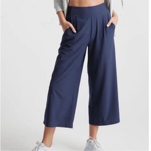 Quince Performance Tech Wide Leg Pant XL Navy Blue